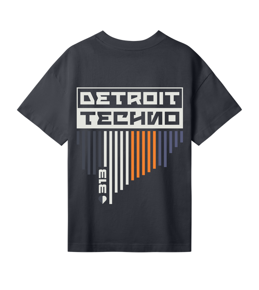 rvrm music - detroit techno backprint (womens oversized tee)