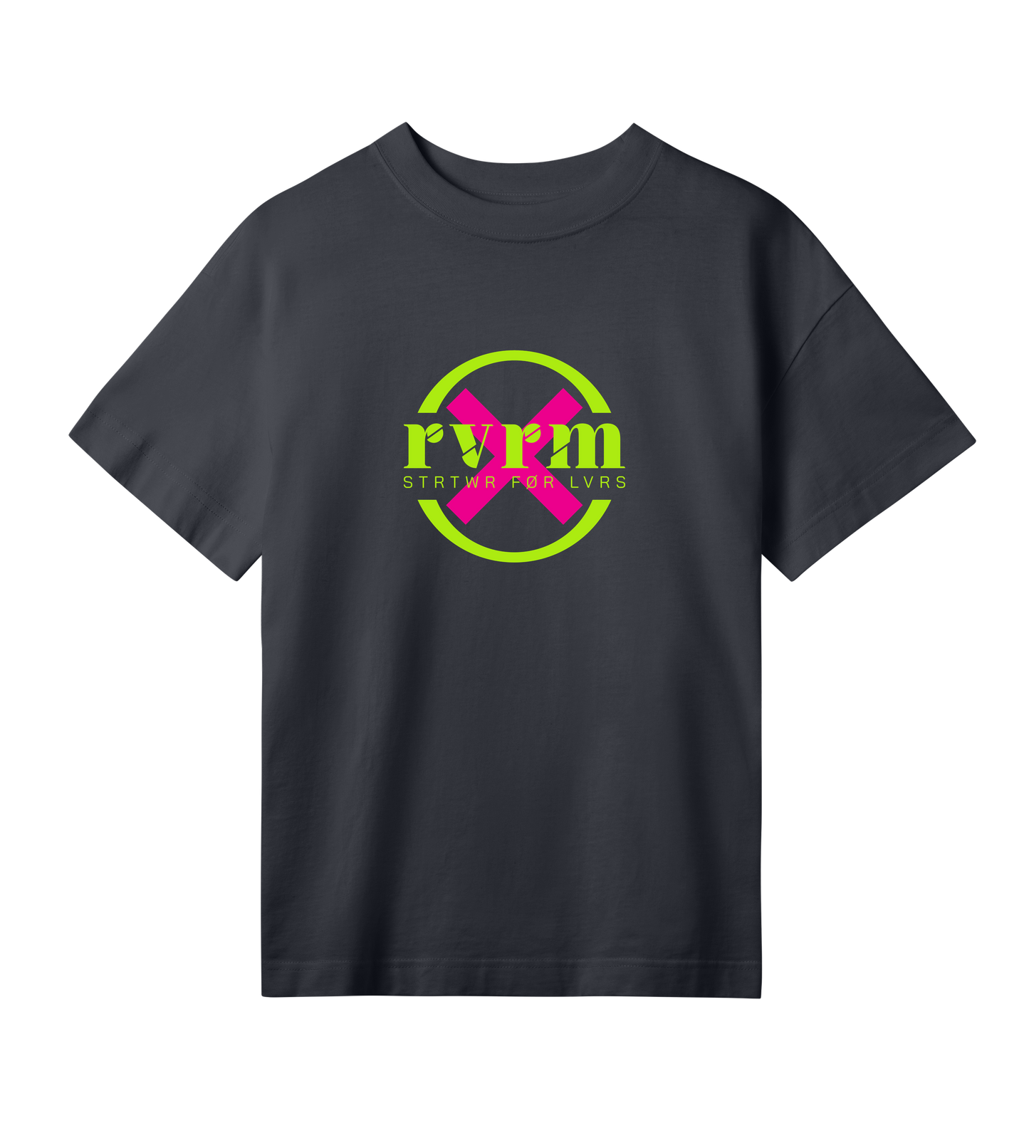 rvrm music - raw techno (womens oversized tee)